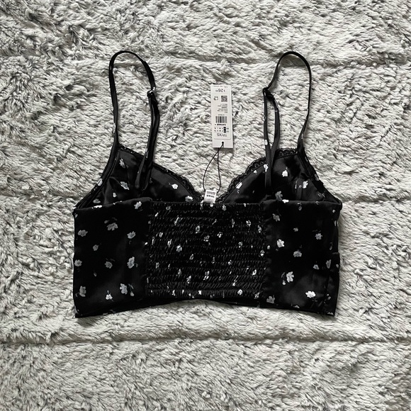 Garage Nova Lace Trim Satin Bustier - Picture 2 of 3